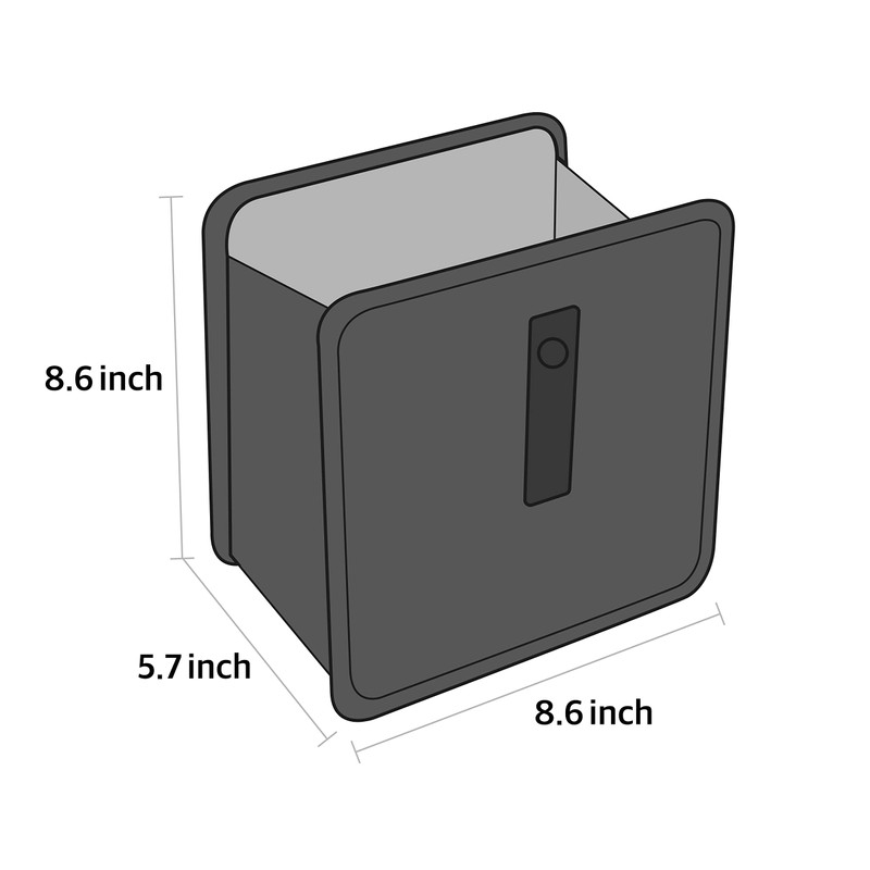 KMMOTORS Foldable hanging trash Can for vehicle, Bling Car Trash