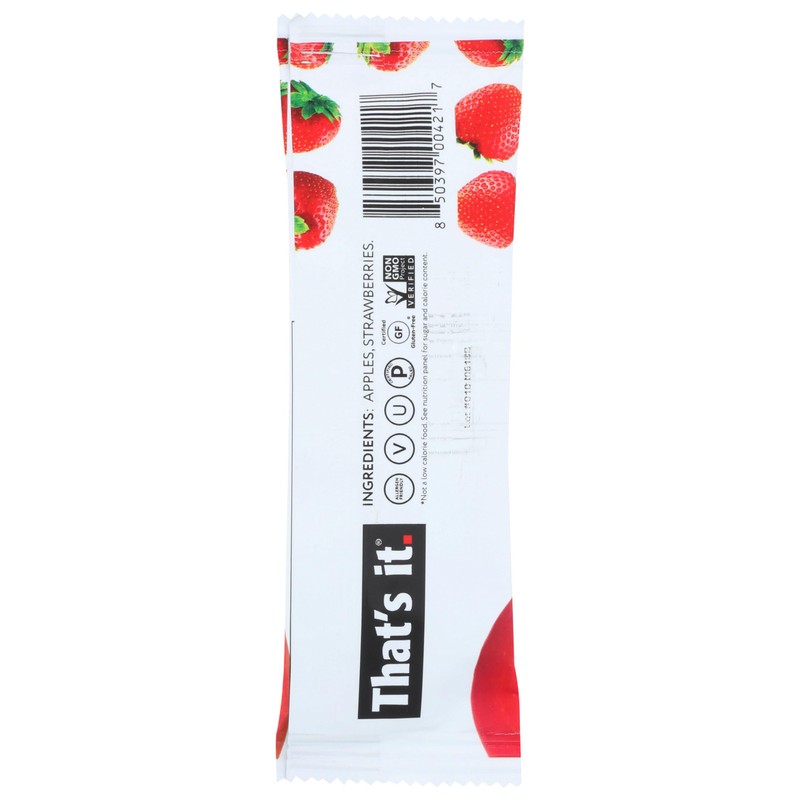 That's it, Apple + Strawberry Fruit Bar, 1.2 Ounce