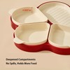 Multi-Purpose Serving Trays, Detachable 4 Compartment Platter, Reusable Snack Tray