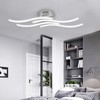LED Wavy Ceiling Light 140LED Modern Ceiling Lamp for Bedroom