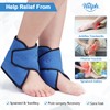 Hilph Ankle Ice Pack Wrap, Reusable Gel Ice Wrap for