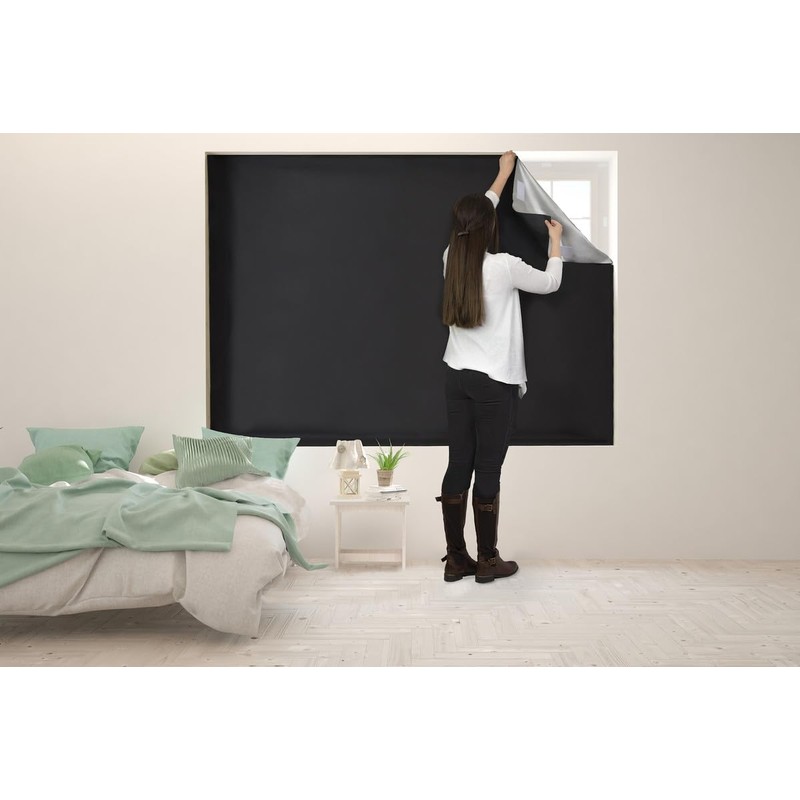 Easynight Blackout Blind, 100% Light Blocking Fabric, Small, Fit Any