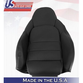 US Auto Seat Cover Inc 2005 to 2013 For Chevy Corvette C6 Driver Side Top Leather Seat Cover Black
