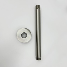 YLIEHS Ceiling Mounted Rain Shower Head Connector for Refreshing Showers, Durable Stainless Steel, Easy Installation, Brushed Nickel Finish