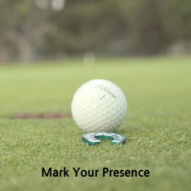 SelfieTotem Ball Marker - Lucky Horseshoe Multi Color Luxury Accessories Bunlde (Red/Blue)