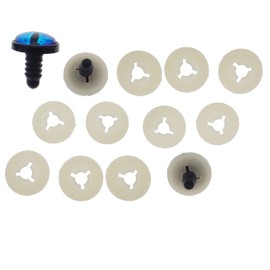 Julie Wang 20 Pairs Dragon Eyes Safety Eye for Soft Toy Doll Making with Washer Craft Eyes Teddy Bear Amigurumi Crochet Toy 16 mm