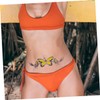 FOMIYES Waterproof Flower and Butterfly Temporary 8 Sheets Body Art