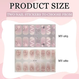 3D Nagelsticker, 2 Blatt 5D Stereoskopisch Selbstklebend Nail Art Sticker Dekoration, Selbstklebend für Frauen Nagelaufkleber