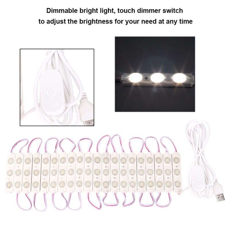60 Vanity LED Makeup Mirror Lights Dimmable Bulb Light String