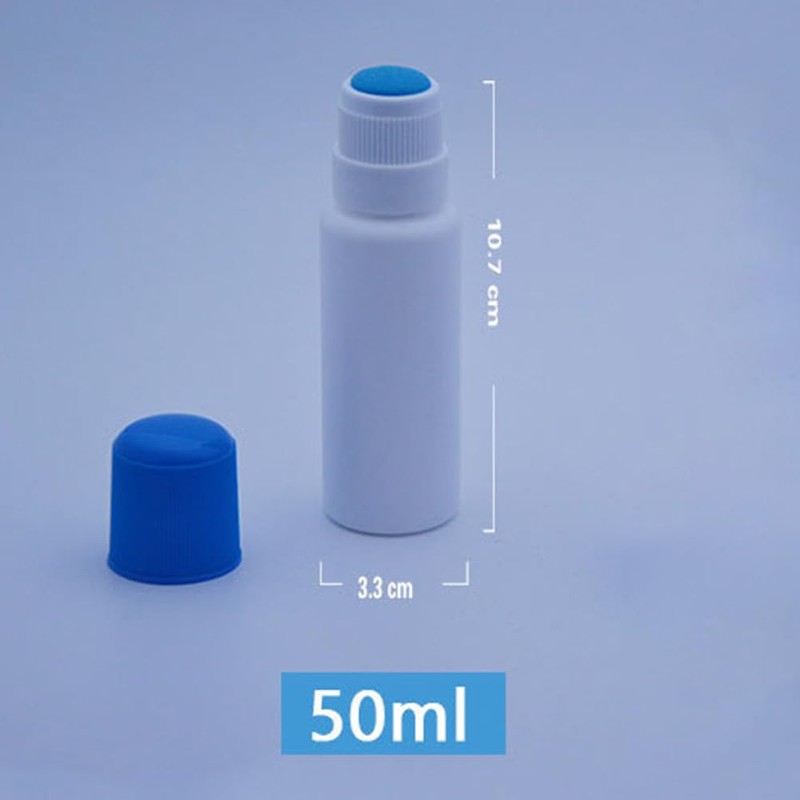 4 Pack 50ml Sponge Head Bottles Refillable Plastic Applicator Containers