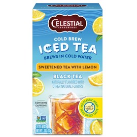 Celestial Seasonings Cold Brew Sweetened Tea with Lemon Iced Tea 18 Tea Bags