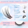 Pawotence Lash Clusters Kit Wispy Lash Extension Kit Natural 180pcs