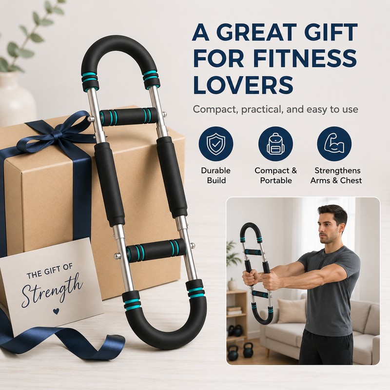 40KG Power Twister Bar for Home Workouts – U-Shape Arm,