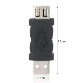 Firewire Adapters, Firewire IEEE 1394 6 Pin F/Female to USB M/Male 1.1/2.0 Adapter Converter Connector for Camera Phone MP3 (1 Pack)