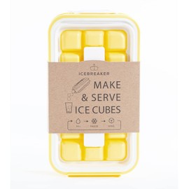 ICEBREAKER POP - 4 IN 1 - DISPENSER - MAKER - BIN - ICE PACK - Make And Serve Ice Without Ever Touching The Ice - The Sanitary Silicone Ice Tray for Freezer With Lid - Ice Cube Tray