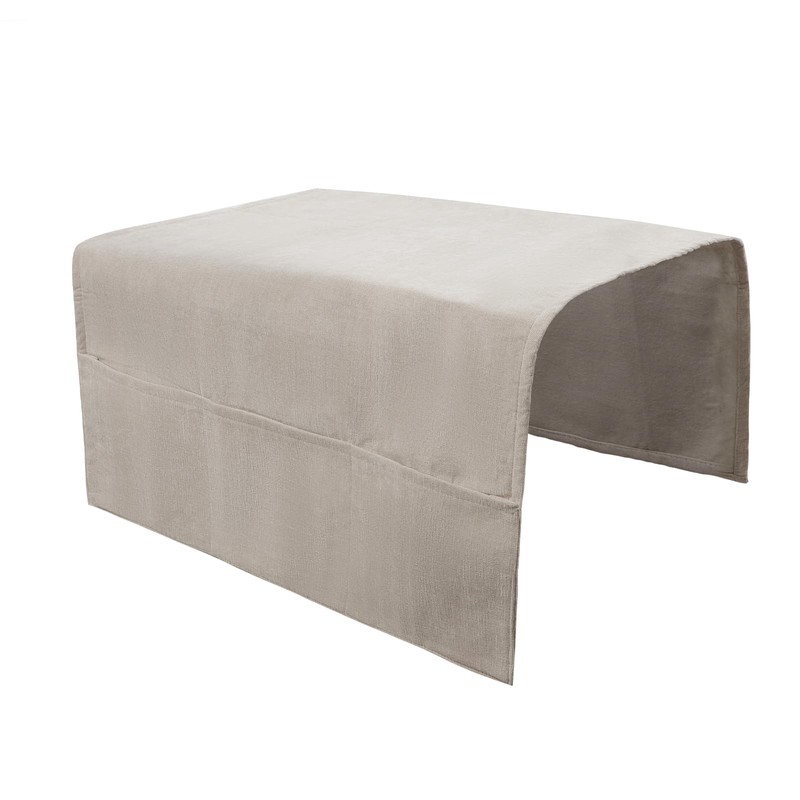Luxurious Chenille Sofa Armrest Organiser with 3 Side Pockets, Universal