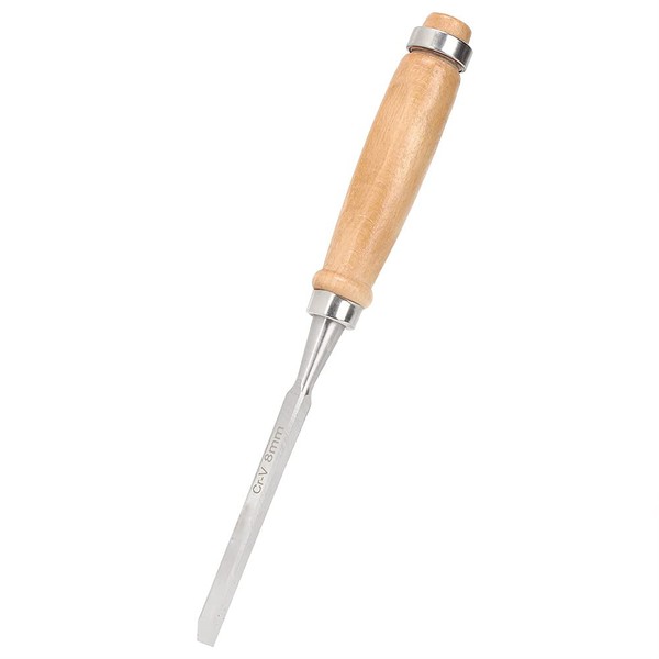 Carpentry Chisel, Ergonomic Handle, Chisel with Clearance 0.3 inch (8 mm) Clearance, Quick Cut Wood Trimming Chisel