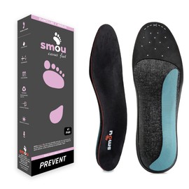 SMOU Cavusfoot Insoles for Men and Women with Hollow Foot, Orthopaedic Insoles, Gel and Memory Foam, Metatarsal Relief with Arch Support, High Cushioning (EU 41-42)