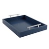 JJSQYLAN Wooden Serving Tray with Handles Rectangle Breakfast Tray for