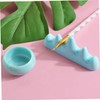 SAFIGLE 1Set Nail Brush Wash Cup with Nail Holders Durable