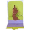 Designer Greetings Scared Chocolate Bunny and Shadows of Family Members