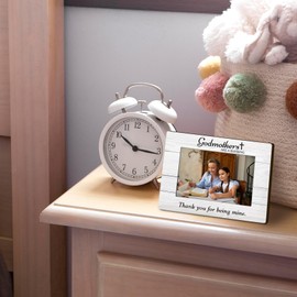 DUXMNAMG Godmothers 4x6 Picture Frame, Baptism Gifts, Godmother Gifts from Godchild, Religious Catholic Gifts, Godmothers Are a Blessing Thank You for Being Mine Photo Frames for Desk Shelf Decor