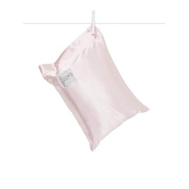 Little Giraffe Satin Decor Pillow - Ultra-Soft Feather Yarn Knit with Elegant Satin Trim - 10" x 13", Pink