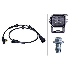 HELLA 6PU 358 218-241 Sensor, Wheel Speed – 2-Pin – Rear Axle – Cable: 780 mm