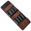 Leather Folding Knife Display Case Organizer – Holds 8 Pocket