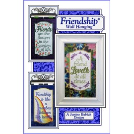 Janine Babich Designs Friendship Wall Hanging # JBDFRND A Janine Babich Machine Embroidery CD
