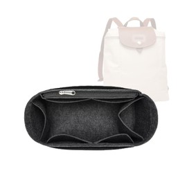 Lckaey Bag organizer insert for le pliage backpack Felt insert knapsack purse insert Y083-Black grey
