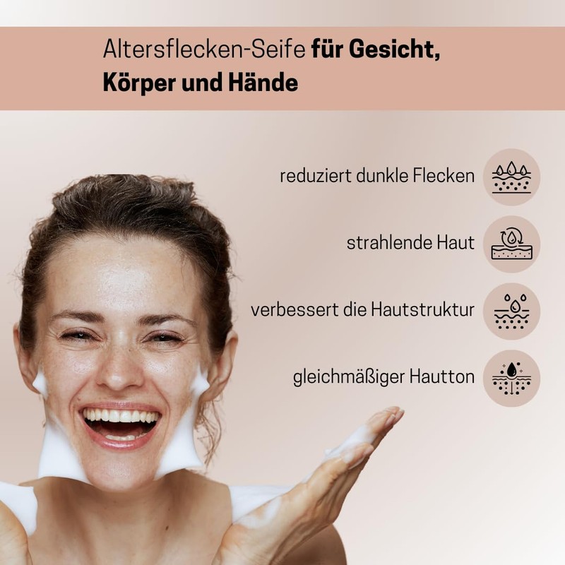 Luxuriöse Pflegeseife für reife Haut, Natürliche Inhaltsstoffe, Sanfte Reinigung, Gegen