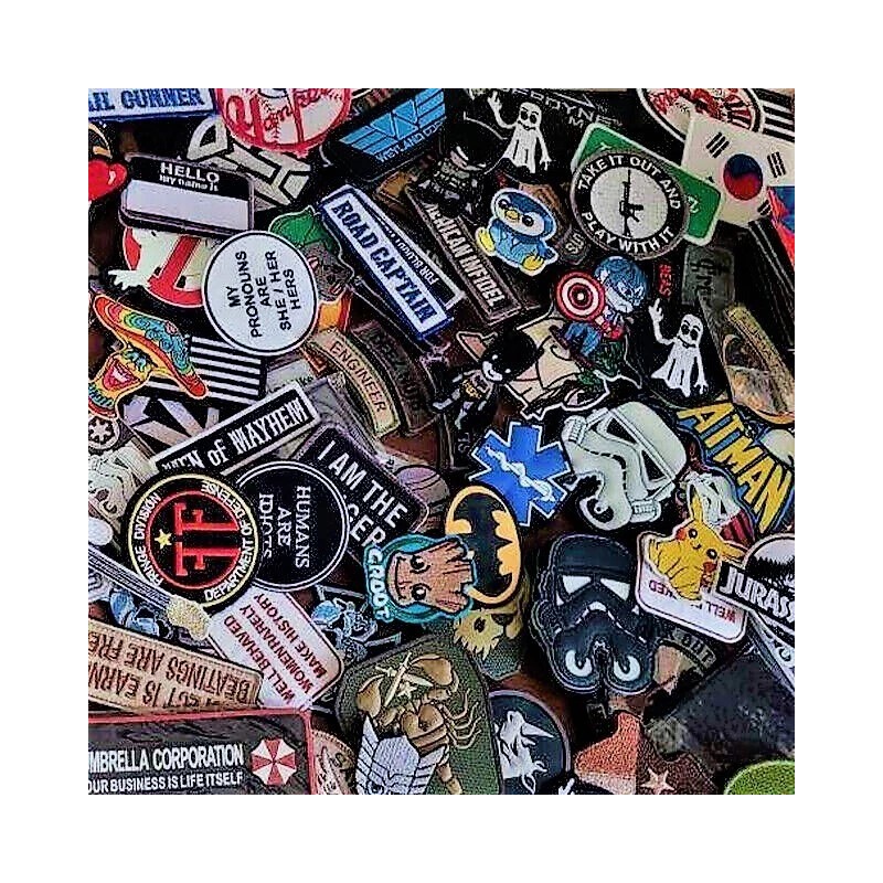 V. President V. President Biker Title Rank Tag Embroidered Iron