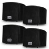 Acoustic Audio AA321B Mountable Indoor Speakers 800 Watts Black 2 Pair Pack AA321B-2Pr