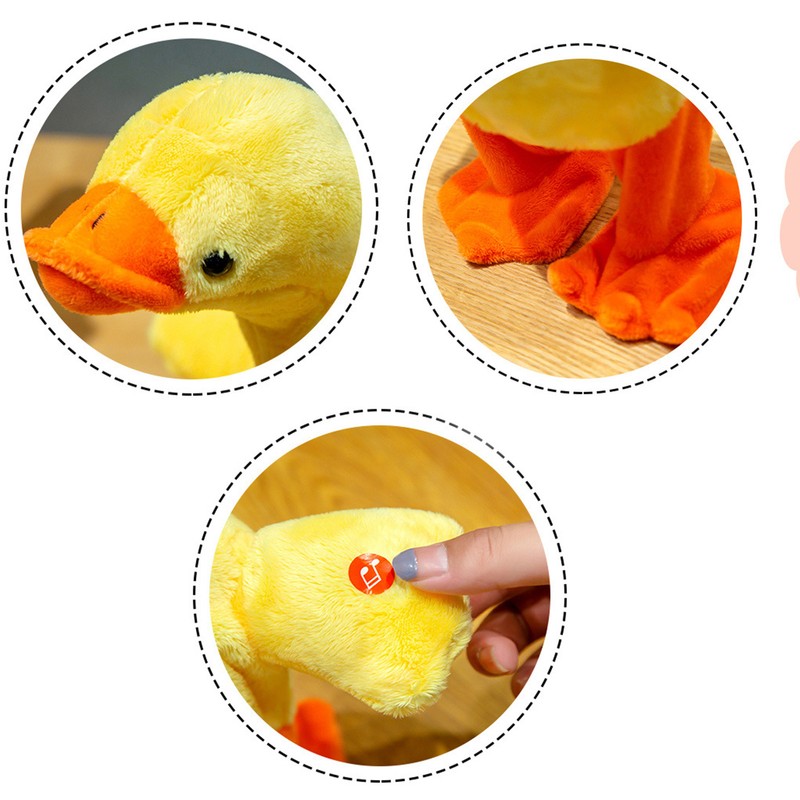 Electric Duck Plush Toy Multifunctional Sing Talk Cute Soft Comfortable