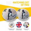 Vinyl Stickers (Set of 2) 7.5cm - Magpie Bird Animals