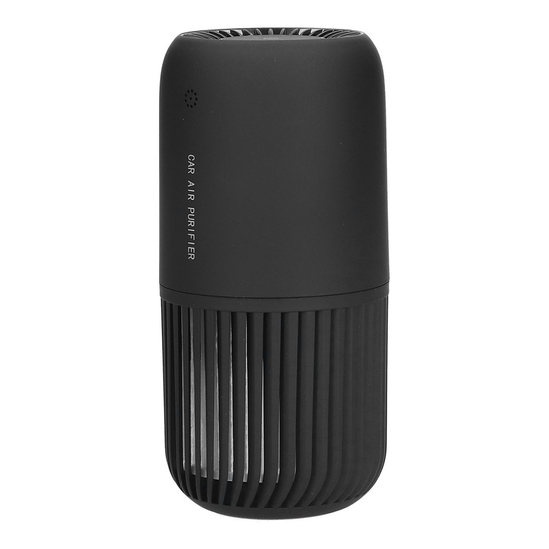 Black Air Purifier Portable USB Powered Low Noise Car Air