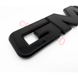 General Motors GMC Canyon Sierra 1500 2500HD 3500HD Tailgate Rear Emblem Badge All Black