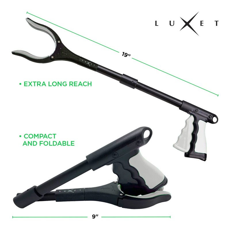 Grabber Reacher Tool 19 Inch Long, Foldable Pick Up Stick