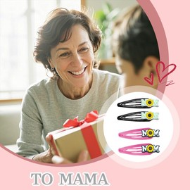 Mom Mother's Day Gift for Women Mother Mommy Mom Hair Barrettes for Mother Birthday Gifts for Mama Mommy Mother Day Gift from Daughter Son to Mom Hair Clip for Women Fine Thin Thick hair
