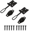 Sisi UK Wire Hasp and Staple 100mm (4inch) Black Heavy