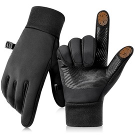 AOPREL Winter Gloves Men Women Windproof Touchscreen Gloves with Liner Thermal,Running Gloves for Cycling Driving Daily Work