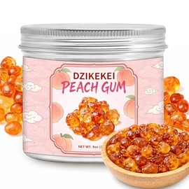 9oz Yunnan Wild Peach Gum, 255g Premium Natural Dried Peach Resin (Tao Jiao), Edible Gum for Desserts, Drinks & Soup, Aluminum Jar for Fresh Storage