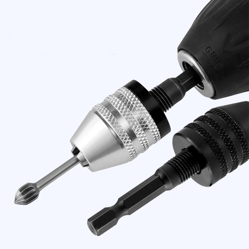 Driak Keyless Drill Chuck Collet Conversion Adapter 2.35mm Shaft Capacity
