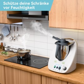 KULACO Steam Diverter for Thermomix TM5 TM6 TM31, Steam Diverter Thermomix Accessories BPA Free, Steam Deflector Kitchen Wall Cabinets Protection, Steam Diversion Accessories with Brush