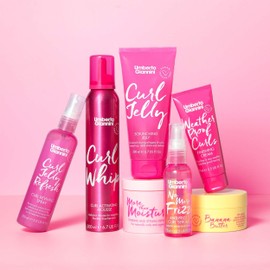 Umberto Giannini Curl Jelly Scrunching Jelly & Curl Activating Mousse Duo for Curly or Wavy Hair, Vegan & Cruelty Free, 2 Pack