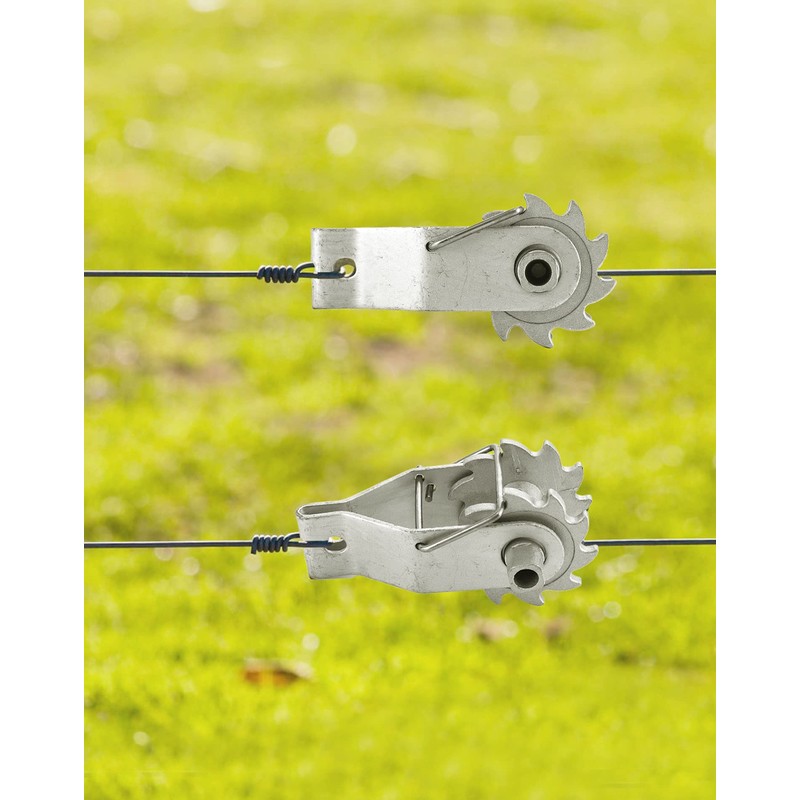 QWORK in-Line Strainer Tensioner, Heavy-Duty Wire Strainer with Compression Clip
