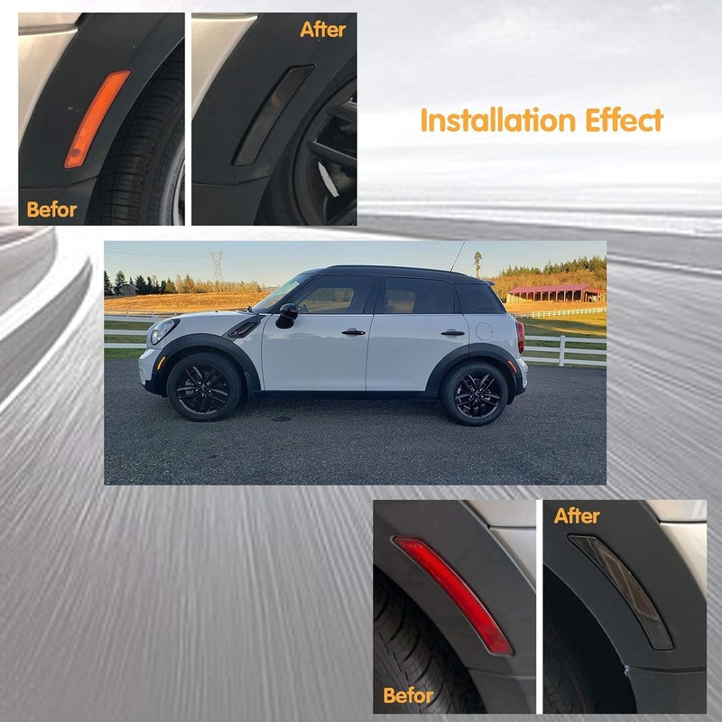 Yitoking 4 PCS LED Side Marker Lights Front and Rear
