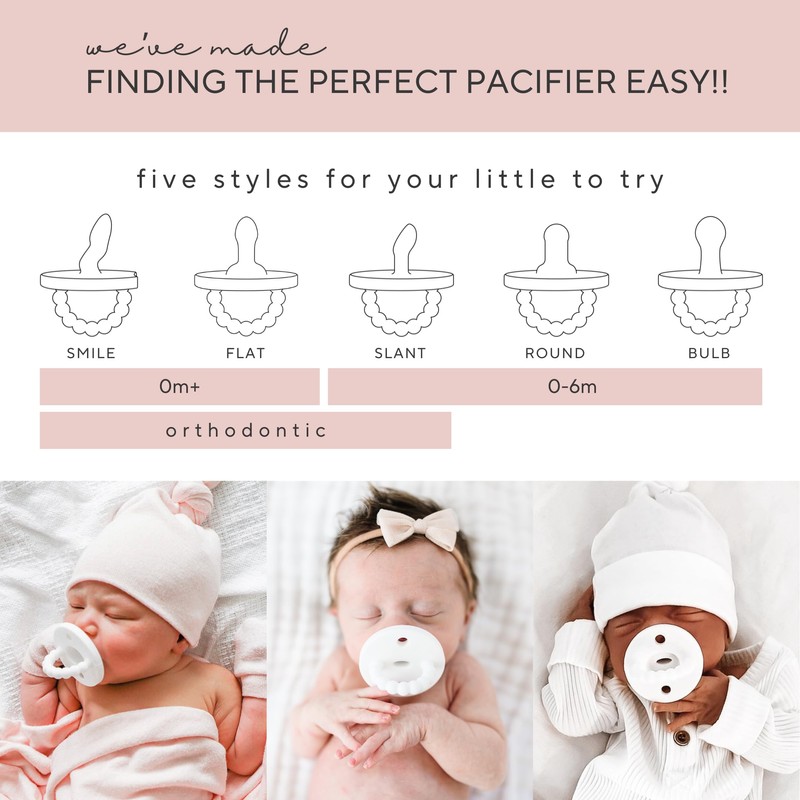 Ryan & Rose Cutie PAT Pacifier Teether (Starter Kit, Blossom)