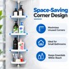 4-Tier Corner Shower Organizer for Bathroom Storage – Adjustable Tension